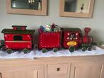 Grote nostalgische metalen kersttrein, Diversen, Kerst, Ophalen of Verzenden, Zo goed als nieuw