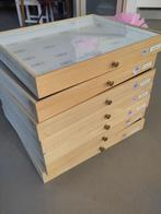 7 insecten box/vitrine/display van Naturalis Leiden., Ophalen, Gebruikt, Overige soorten, Overige typen