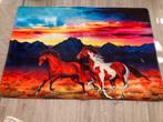 Vloerkleed, van paarden, 100 x 145 cm, wasbaar, Ophalen of Verzenden, Zo goed als nieuw, Rechthoekig, Overige kleuren