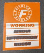 Faithless BACKSTAGE PASS Arnhem 2007, Gebruikt, Verzenden, Gebruiksvoorwerp