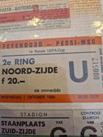 Feyenoord - Pécsi MSC Ticket, 1986, Ophalen of Verzenden, Gebruikt, Feyenoord, Poster, Plaatje of Sticker