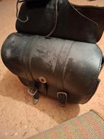 Leren zadeltassen motorfiets, Motoren, Accessoires | Koffers en Tassen, Ophalen of Verzenden, Gebruikt