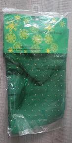 Groene tafelkleed met gouden stippen - Nieuw, Ophalen of Verzenden, Nieuw, Rechthoek, Binnen