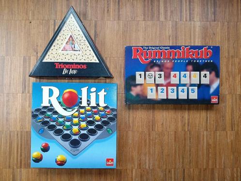 Set van 3 gezelschapsspellen Goliath, Hobby en Vrije tijd, Gezelschapsspellen | Bordspellen, Zo goed als nieuw, Een of twee spelers