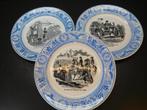 3 Napoleon borden van Societe Ceramique Maastricht, Antiek en Kunst, Antiek | Wandborden en Tegels, Ophalen of Verzenden