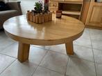 Antieke massief eiken salontafel, Ophalen, 50 tot 100 cm, 50 tot 100 cm, Minder dan 50 cm