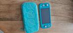 Nintendo Switch Lite met Screenprotector en Case, Ophalen, Turquoise, Gebruikt, Met beschermhoes of tas