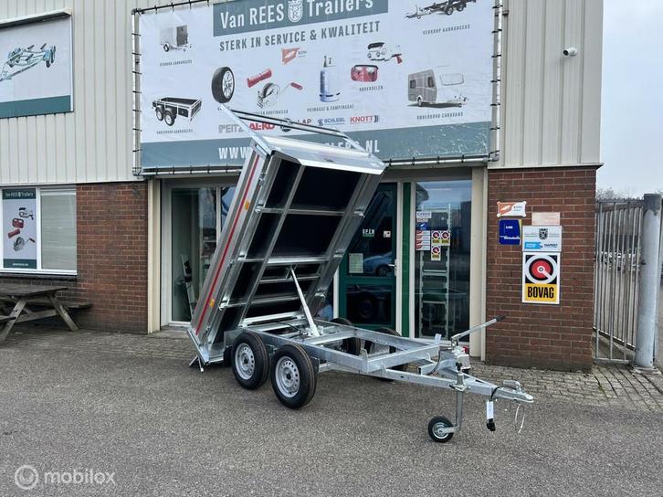 Kipper 260x150 handmatig 2x750kg loofrekken ook enkelas, Auto diversen, Aanhangers en Bagagewagens, Nieuw