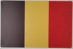 Belgie vlag reclamebord van metaal wandbord decoratie, Ophalen of Verzenden, Deco Noord, Info@deconoord.nl, Monetpassage 19 Emmen