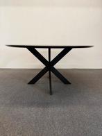 Ronde eettafel HPL marmer 150cm, 150 tot 200 cm, Rond, Ophalen of Verzenden, Zo goed als nieuw