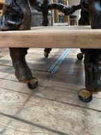 Stoer landelijke Franse serveer trolley bijzettafel, Antiek en Kunst, Antiek | Meubels | Tafels, Ophalen