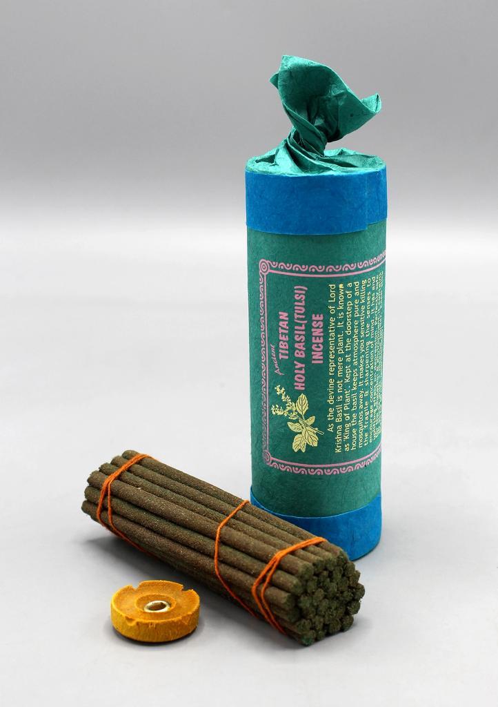 Tibetaanse heilige basilicum (Tulsi) wierook, Huis en Inrichting, Woonaccessoires | Kandelaars en Kaarsen, Nieuw, Minder dan 25 cm