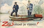 Zo moet je vissen ! - plaatjesalbum Rizla, Boeken, Ophalen of Verzenden, Gelezen, Van Veenendaal + Mijdema, Plaatjesalbum