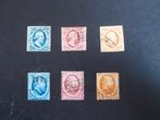 postzegels nederland Nvph 1 t/m 6, Ophalen of Verzenden, T/m 1940, Gestempeld