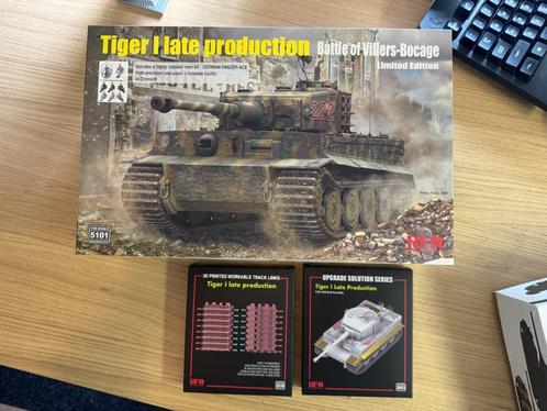 RFM 1:35 Tiger I Wittmann + upgrade set + 3d tracks, Hobby en Vrije tijd, Modelbouw | Auto's en Voertuigen, Nieuw, Tank, 1:32 tot 1:50