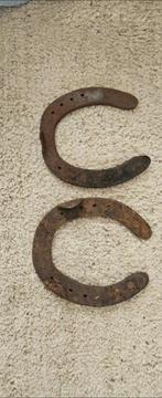 2 oude hoefijzers 18e eeuw authentieke vondsten, Antiek en Kunst, Ophalen of Verzenden