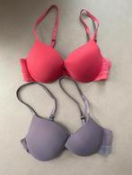 2 t-shirt-bh’s Calvin Klein, 75B, roze / rood en paars, Ophalen of Verzenden, Paars, BH