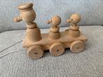 Houten trekeend gebruikt, Kinderen en Baby's, Ophalen of Verzenden, Zo goed als nieuw, Duw- of Trekspeelgoed