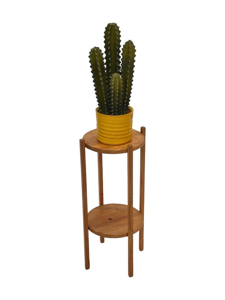 Vintage Plantentafel in Grenenhout compact design, Huis en Inrichting, Tafels | Bijzettafels, Gebruikt, Rechthoekig, 60 cm of meer