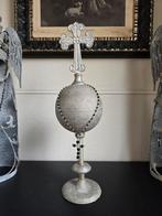 Brocante Ornament met Kruis, Ophalen of Verzenden