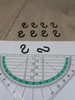 S-vormige zwarte (ophang)haakjes (1 x 2 cm) - 10 stuks, Huis en Inrichting, Woonaccessoires | Wanddecoraties, Ophalen of Verzenden