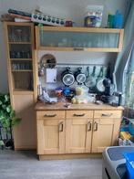 Keukenblok 125cm met hang- en staande kast, Huis en Inrichting, Ophalen, Gebruikt, Overige kleuren, Enkelwandige keuken