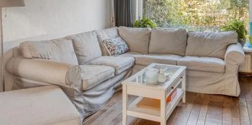 Ikea Ektorp hoes, Tallmyra wit/zwart, 4-zits hoekbank - afbeelding 1