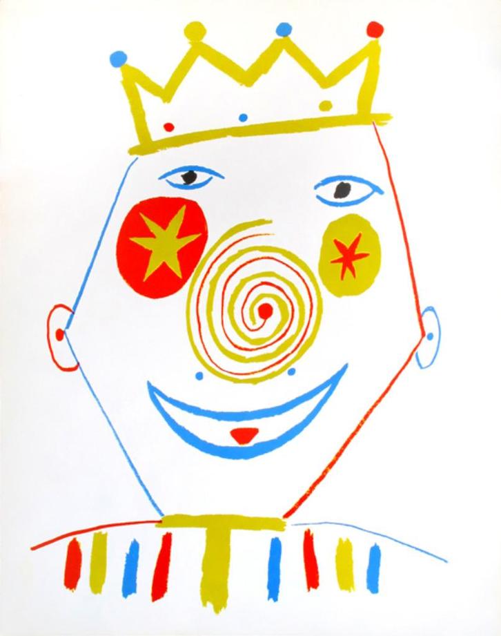 Picasso(1881)Kleur Lithografie "Gompos Carnaval III" Ges Gen, Antiek en Kunst, Kunst | Litho's en Zeefdrukken, Ophalen of Verzenden