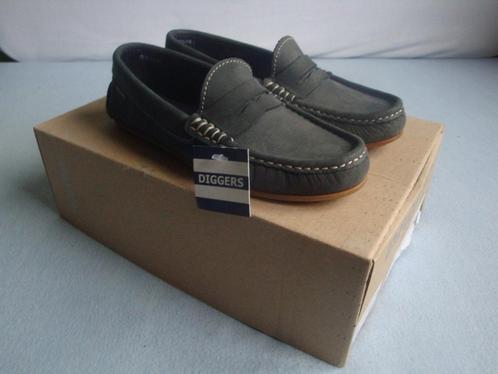 Diggers leren loafers donkerblauw/grijs maat 34 NIEUW, Kinderen en Baby's, Kinderkleding | Schoenen en Sokken, Nieuw, Laarzen
