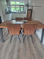 Eetkamertafel, massief hout., Huis en Inrichting, Tafels | Eettafels, Ophalen, 50 tot 100 cm, Zo goed als nieuw, Vijf personen of meer