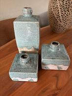 PTMD vazen (3stuks) set prijs.., Gebruikt, Overige kleuren, Aardewerk of Porselein, Ophalen of Verzenden
