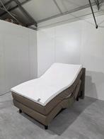 Auping Original Elektrisch Boxspring 120x200 3M, Huis en Inrichting, Slaapkamer | Bedden, Verstelbaar, Eenpersoons, Bruin, .