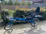 Sinner Ligfiets Blauw Onderstuur, Fietsen en Brommers, Ophalen, Gebruikt, Onderstuur, Sinner