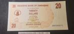 Zimbabwe 20 Dollar Biljet 2006 P40 UNC, Ophalen of Verzenden, Los biljet