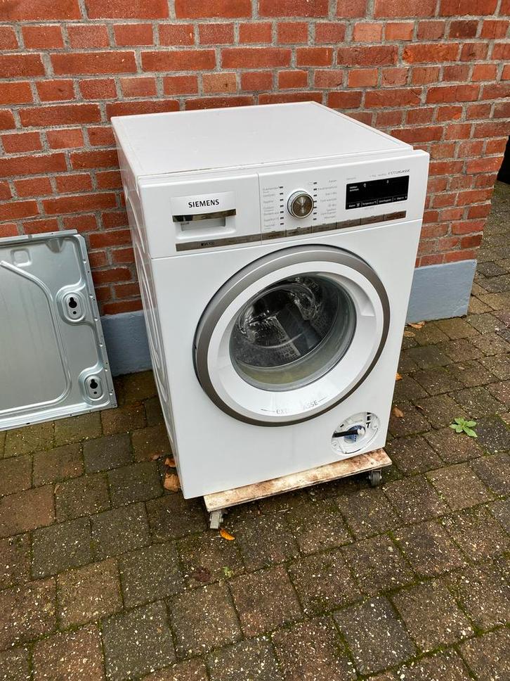 Defecte Siemens Wasmachine, kuip gebarsten, Witgoed en Apparatuur, Wasmachines, Gebruikt, Voorlader, 6 tot 8 kg, 85 tot 90 cm