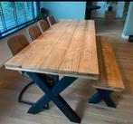 Eettafel s van gebeitst steigerhout., Ophalen of Verzenden, Nieuw, Rechthoekig, 200 cm of meer