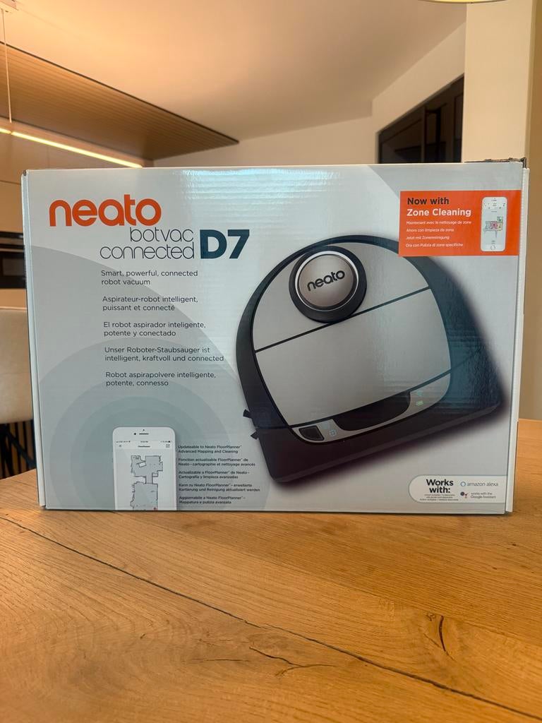 Neato Botvac D7 Robotstofzuiger - Topstaat! Compleet!, Ophalen of Verzenden, Zo goed als nieuw, Robotstofzuiger, Minder dan 1200 watt