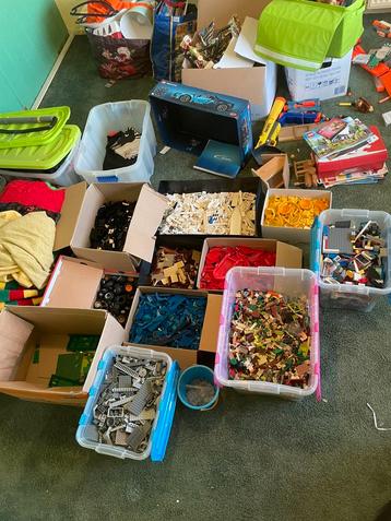 39,7kg lego partij gesoorteerd en ongesoorteerd+13kg boekjes beschikbaar voor biedingen