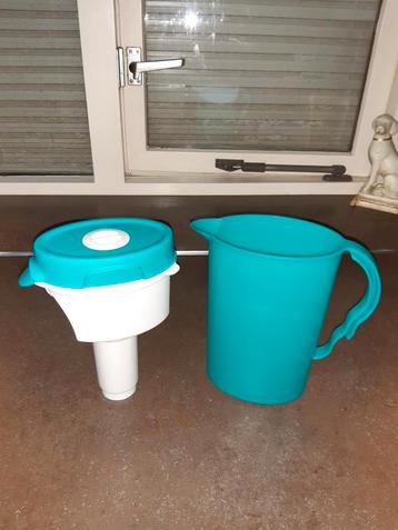 Tupperware water filter kan 2,1 ltr turquoise beschikbaar voor biedingen