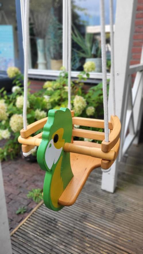 Houten Kinderschommel met zitje, Kinderen en Baby's, Speelgoed | Overig, Zo goed als nieuw, Jongen of Meisje, Ophalen