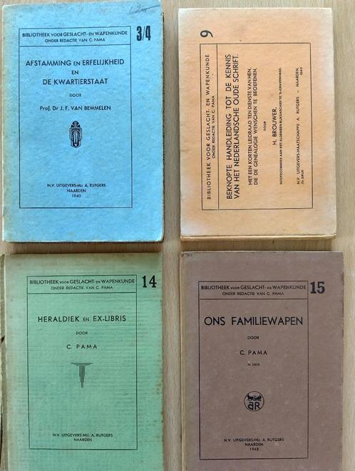 Nr. 498 Bibliotheek voor geslacht- en wapenkunde,3/4,9,14,15, Boeken, Geschiedenis | Vaderland, Gelezen, 20e eeuw of later, Ophalen of Verzenden