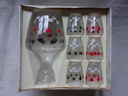 Likeurset Karaf met zes shotglaasjes D'arques France, Antiek en Kunst, Antiek | Glas en Kristal, Ophalen of Verzenden