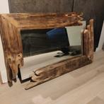 Spiegel van drijfhout 75x50, Huis en Inrichting, Woonaccessoires | Spiegels, Ophalen, Zo goed als nieuw, Minder dan 100 cm, Rechthoekig