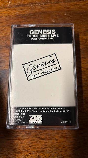 Genesis muziek cassette three sides live double play beschikbaar voor biedingen