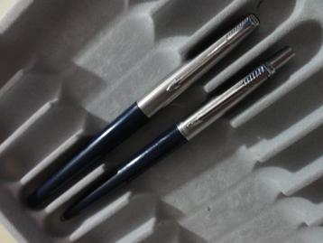 PARKER PENNENSET  BLAUW / CHROOM  beschikbaar voor biedingen
