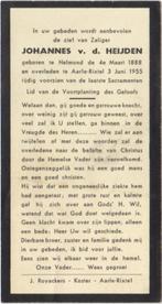 Johannes van der Heijden 1888 Helmond + 1955 Aarle-Rixtel, Verzenden