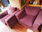 Gratis trendhopper fauteuils aubergine bank stoel, Huis en Inrichting, Gebruikt, Stof, 75 tot 100 cm, 100 tot 125 cm