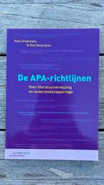 Petra Poelmans - De APA-richtlijnen, Ophalen of Verzenden, Zo goed als nieuw, Petra Poelmans; Olav Severijnen
