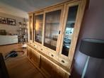 Grote Houten Buffetkast met Glas, Ophalen, Gebruikt, 200 cm of meer, 150 tot 200 cm