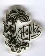 Hofka tractor banden zwart op wit plastic speldje ( H_136 ), Verzenden, Zo goed als nieuw, Transport, Speldje of Pin